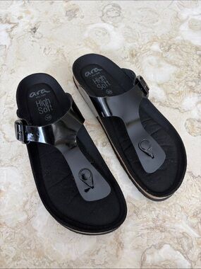 ARA Shoes FRAN Orthotic Toe Post Thong Cushioned Sandals